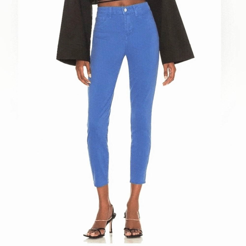 L'AGENCE Margot High Rise Skinny Pant in Light Harbor Blue Size 25